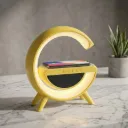 🌟 4-in-1 Smart G-Shape LED Speaker & Wireless Charger